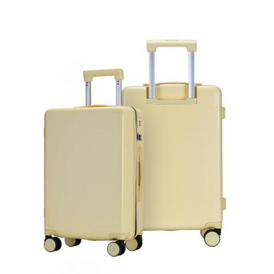 China School NGO-Distance Travel\etc Wheel Spinner ABS PC Luggage 3 Piece Shell Luggage Suitcase hard plastic in sizes 20 24 26 28 for sale