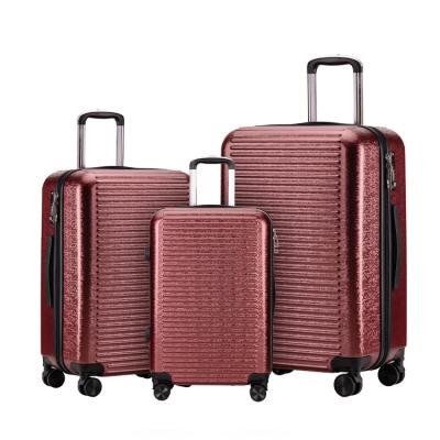 China Wholesale OEM ODM travel suitcase of school NGO-distance travel\etc. sets wheel business luggage set bright ABS+PC boarding case briefcase for sale