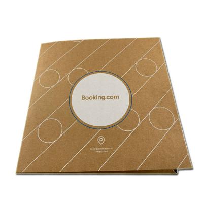 China Eco - Friendly Craft Paper Conference Folders Custom Paper Envelope Document Presentation Folder for sale