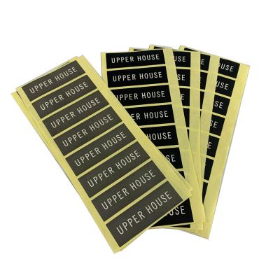 China Waterproof Matte Black Custom Printing Labels Stickers PVC LOGO Stickers for sale