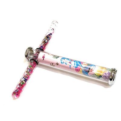 China Promotional Item Colorful Glitter Motion Kaleidoscope Sensory Wand Sensory Liquid Kaleidoscope for sale