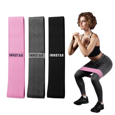 China Durable Big Reputation Custom Adjustable Fabric Elastic Resistance Bands For Gym for sale