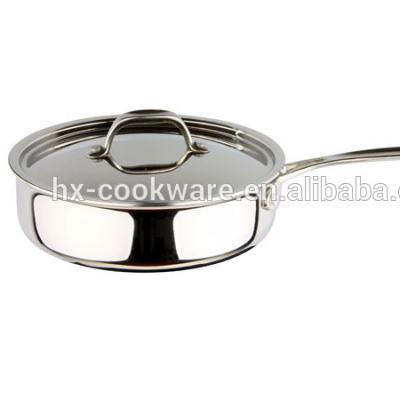 China Small Heavy Duty Chef Trifold Stainless Steel Small Bottom Pan for sale