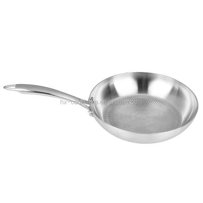 China 3 Ply Stainless Steel Cookware Sustainable Frying Pan for sale