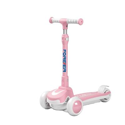 China Kids Hot Selling Kids' Pedal Kick Scooter with Seat Three PU Wheel Pedal Car for Children for sale