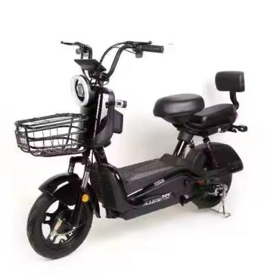 China Steel 48v 12a new cheap with turning signal light basket Ready to Ship electric bicycle for sale