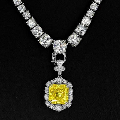 China FASHIONABLE Custom Necklace Fashion Jewelry Silver Diamond Necklace for sale