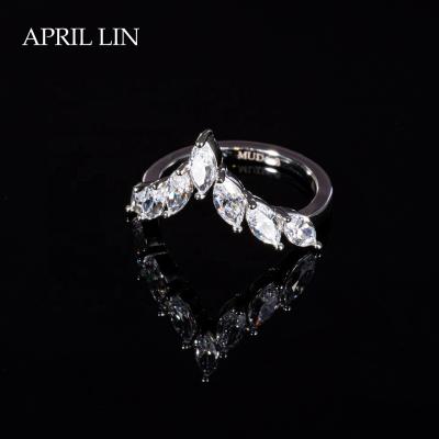 China Romantic fashion adjustable ring aaaaa zircon jewelry moissanite ring for sale