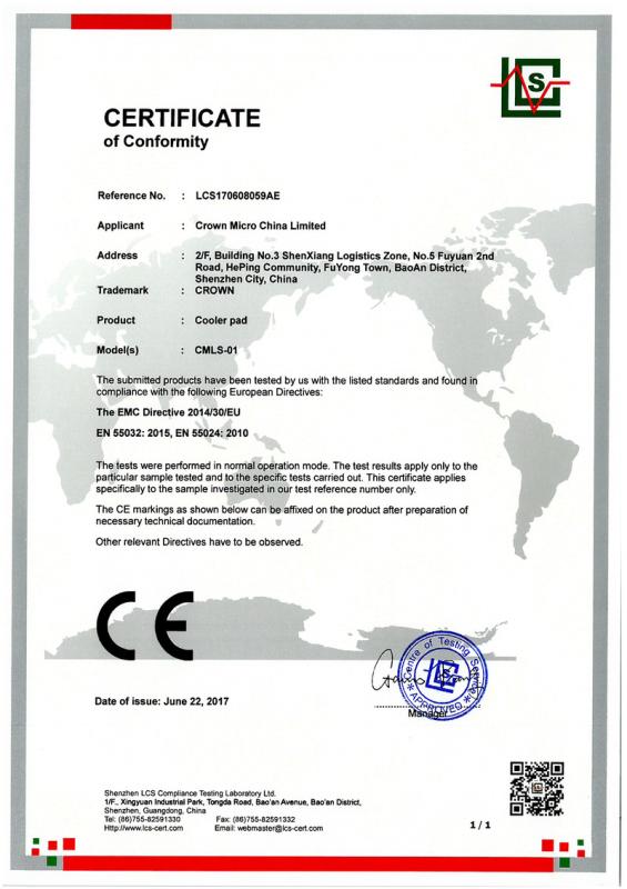 CE - Crown Micro Technology (shenzhen) Ltd.