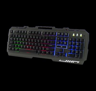 China Cheap ABS Plastic Gaming Keyboard With Led Mechanical Electric Keyboard Wired USB Layout Multimedia Arabic RGB Keyboard for sale