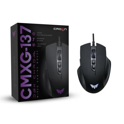 China Micro Mechanical Gaming Crown Computer Mouse Gaming Low Price Custom Wired Magic Gaming USB RGB Mouse Gamer for sale