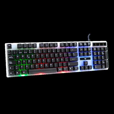 China Crown 104 Keys Plug and Play Keyboards Arabic Layout Gaming Keyboard Wired Popular Hot Selling RGB Mechanical Gaming Keyboard for sale