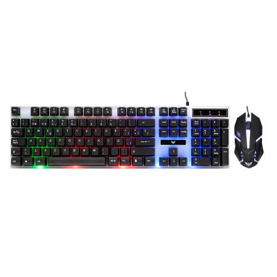 China Plug and Play Hot Selling Gaming Mouse And Keyboard With Led Popular RGB Gaming Combination for sale