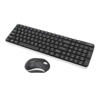 China Hot Selling CROWN Mini Wireless Keyboard And Mouse Set Cheap Wireless Keyboard And Mouse Combos for sale