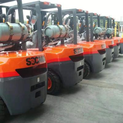 China Building Material Shops SOCMA 3 Ton LPG And Gasoline Forklift for sale