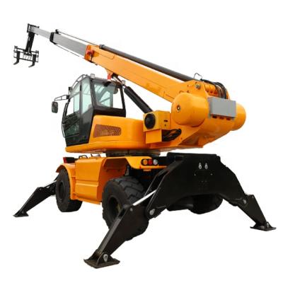 China Building Material Shops 360 Degree Rotary Telescopic Forklift for sale