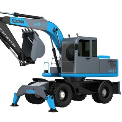 China Hotels Light Wheel Excavators In Electric Power For Construction Zero Carbon Dioxide Emission for sale