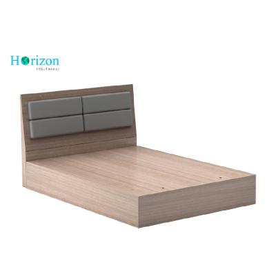 China 1.2M 1.5M 1.8M Melamine Modern 3 Star Hotel Furniture Apartment Accommodation King Bed Queen Bed Twin Bed for sale