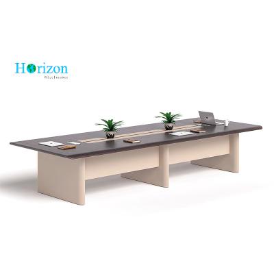 China Good Quality Revolving Professional Customize Modern Wooden Office Furniture Meeting Conference Room Table for sale