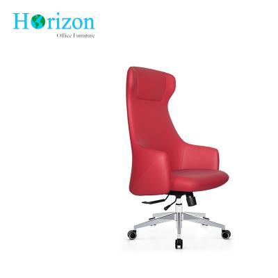 China Wholesale Adjustable (Height) Indoor Modern Office Chair OEM Produce Office Executive Luxury Leather Chair for sale