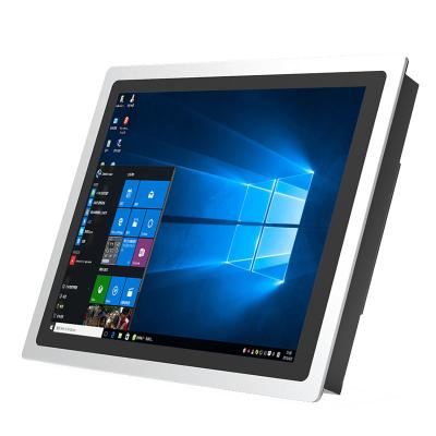 China Multifunction 8.4 Inch Aluminum Alloy HX Black Embedded Capacitive Touch Screen Panel PC For Factory for sale