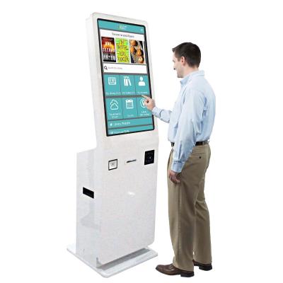 China Hot Selling HXtouch 23.6 Inch Indoor Touch Kiosk Service Individual Hospital J1900 Payment Solution Kiosk for Lobby and Business Bank for sale