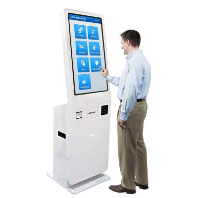 China Custom HXtouch Indoor Payment Solution Kiosk 180 Degree Deflflection Angle Self Service Kiosk Stand Self Service Terminal Kiosk For Business Lobby for sale