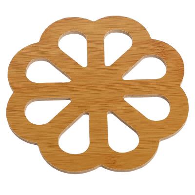 China Bamboo Home Office Bar Coffee Table Coaster Mat Dining Cup Placemat Minimalist Cute Shapes Insulation Heat Table Table for sale