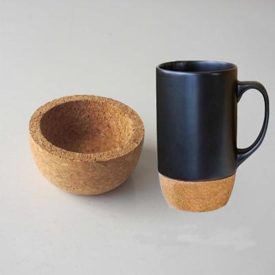 China Sustainable Eco-Friendly Anti-Slip Cork Cup Holder Cork Coffee Bottom Cup Holder For Mugs for sale