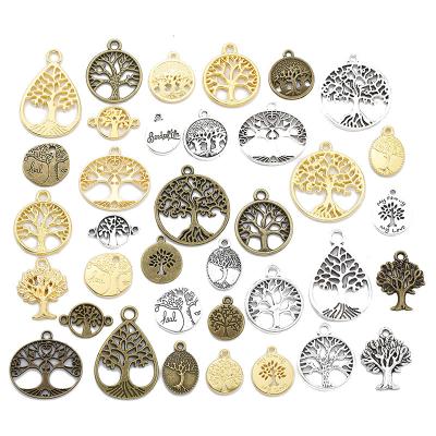 China TRENDY Tree of Life Vintage Charm Alloy Metal Zinc Alloy Pendants for DIY Necklace Bracelet Jewelry Making for sale