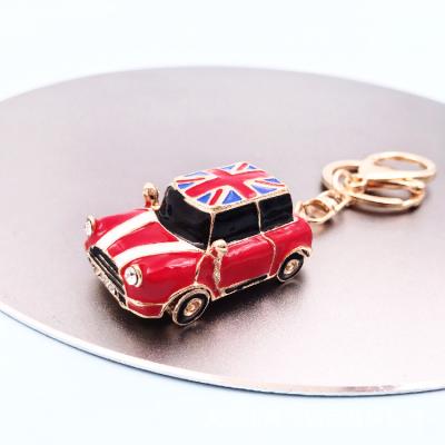 China MINI Cooper Car Keychain Metal Toy Car Keyring Bag Pendant Metal Fashion Simulation Women Charm Keyring Gift for sale