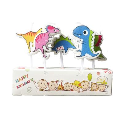 China Birthdays Dinosaur Theme Birthday Candle Cartoon Animal Birthday Candle for sale