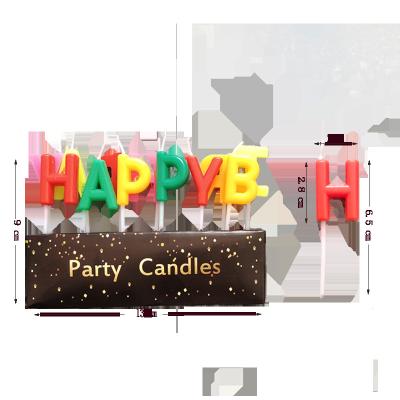 China Birthdays Wholesale Happy Birthday Candle Letter Candles For Cake Decorating for sale