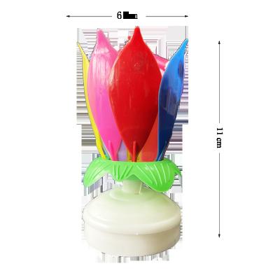 China Silver Color Number Birthdays National Day Cake Decoration Lotus Music Swirl Candles for sale