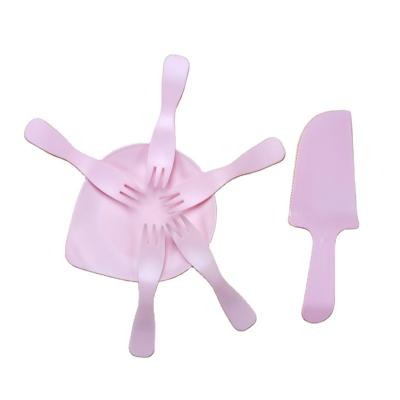 China 2022 High Quality Food Grade New Technology Manufacturing Party Diverse Disposable Tableware Cake Fork for sale