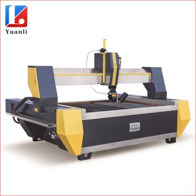 China Factory 5 axis 3D waterjet cutting machine with direct drive flow type pump for sale