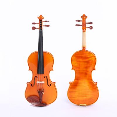 China Violin Fiddle Flame Maple Solo Fiddle Whole Fiddle European Top Level Impeccable Panel Material for sale