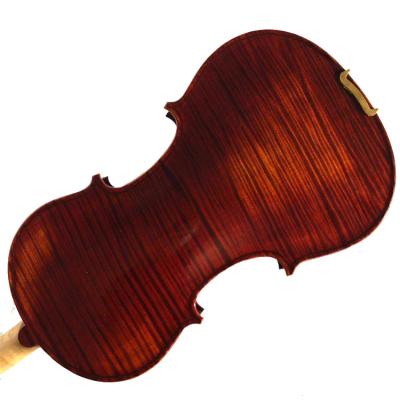 China Violin Violin Fiddle Flame Maple Solo Adult Violin Handcrafted High Quality Pure Manual Flawless for sale