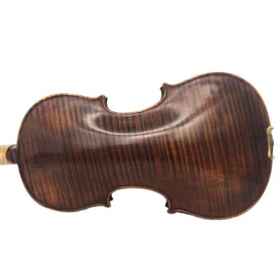 China Handcrafted High Quality Pure Flawless Flameless Solo Adult Maple Violin Fiddle Manual Matte Violin for sale