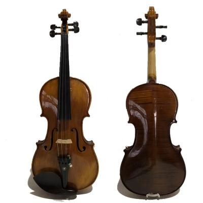 China Flawless Professional Brown Natural Flame Handmade Violins Made in Porcelain 4/4 -1/8 for sale