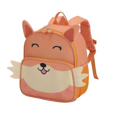 China Dear Little Solar Panel Amy-Fox Cartoon Animal Schoolbags Ride On Child Factory Designer Wholesale Girl's Bag Schoolbags for sale