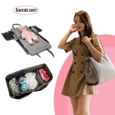 China Kelvin Wholesale Waterproof Portable Folding Baby Sleeping Bag Diaper Handbag Handbag Shoulder Bag For Mom for sale