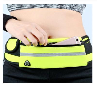 China Fashion Waterproof Modern Waterproof Waist Belt Sports Running Bag for sale