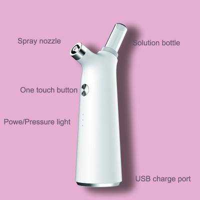 China Skin Tightening Mini Cordless Nano Spray Gun Professional Portable Facial Jet Airbrush Compressor Oxygen Injection Machine Makeup Manual for sale