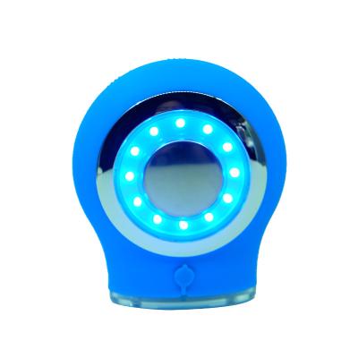 China For commercial & Home Use Home Use Silicon Equipment Wholesale Custom Electric Red Light Blue Light Brush Face Clean Beauty Device for sale