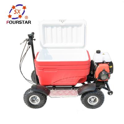 China 4 Wheel 50cc Rubber Gas Powered Cooler Scooter for sale