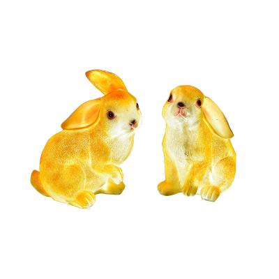 China Commercial Use 3D Animal Pattern Lighting Lovely Led Rabbit Lights Park Garden Holiday Lights for sale