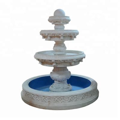 China Artistic Height 190cm 4 Tier Tall Water Fountain For Garden for sale