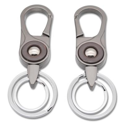 China Hot Selling Mens Metal Buckle Ring Quick Release Key Chain Function for sale