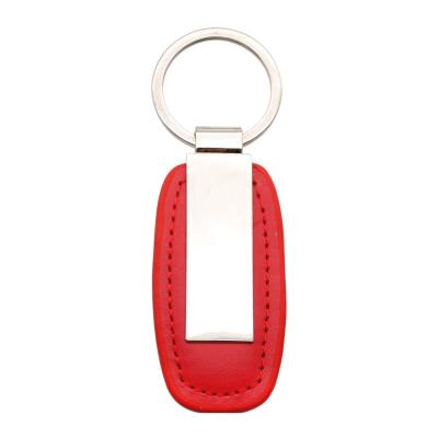 China Simple Leather Key Chain Bag Leather Pendant Charm Personalized Keychain for sale